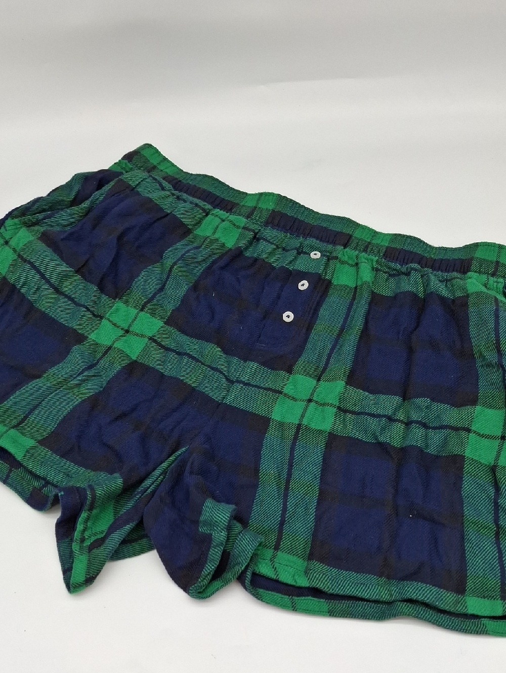 Aerie Flannel High Waisted Skater Pajama Boxer Shorts Plaid XXL